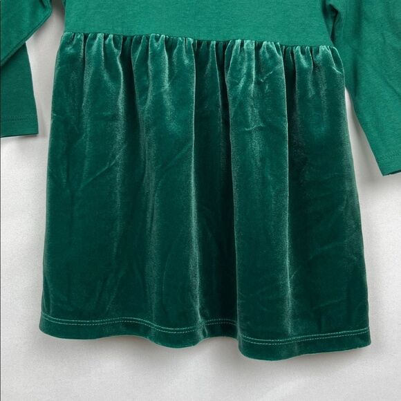 Old Navy Green Velour long sleeve Holiday knit dress size 6-12 months - Picture 3 of 8
